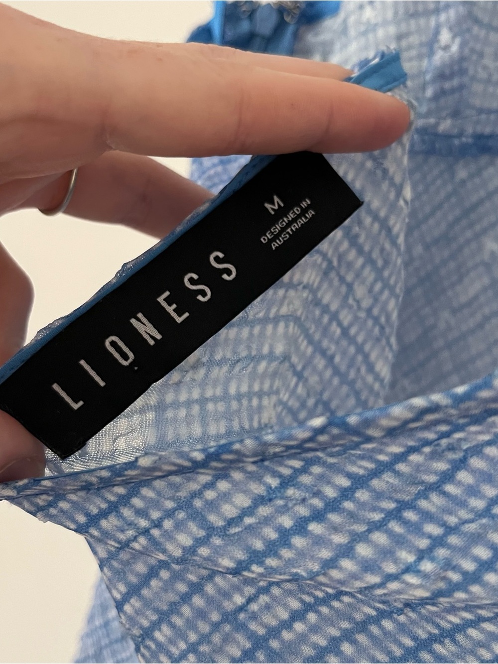 Lioness Sky Blue Halter V-Neck Maxi Dress - Picture 8 of 8